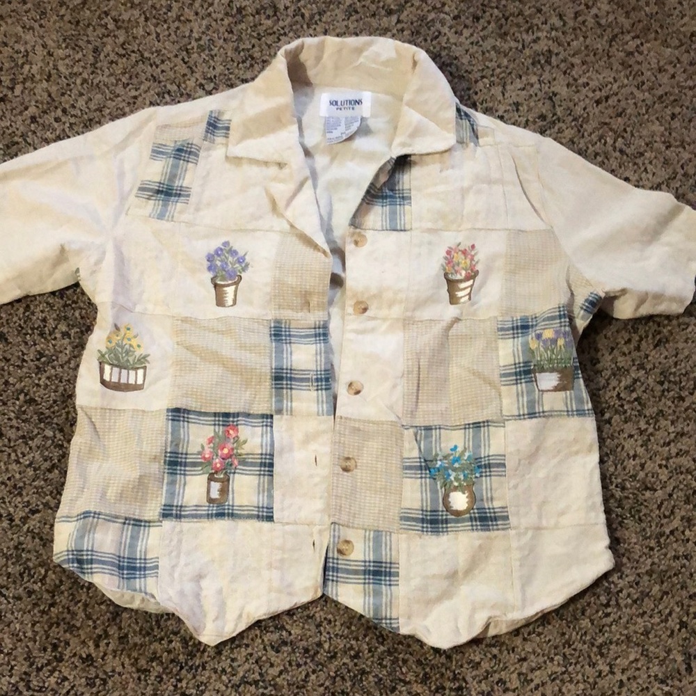 Floral button up